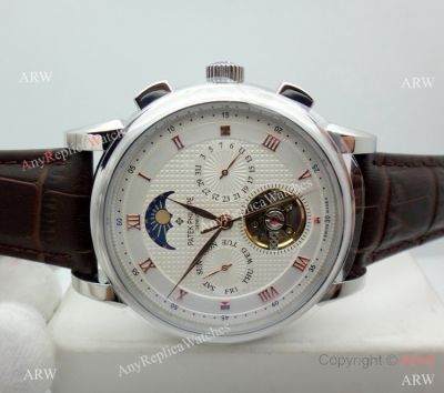 2019 Fake Patek Philippe Geneve Grand Complications 42MM Watch SS White Dial
